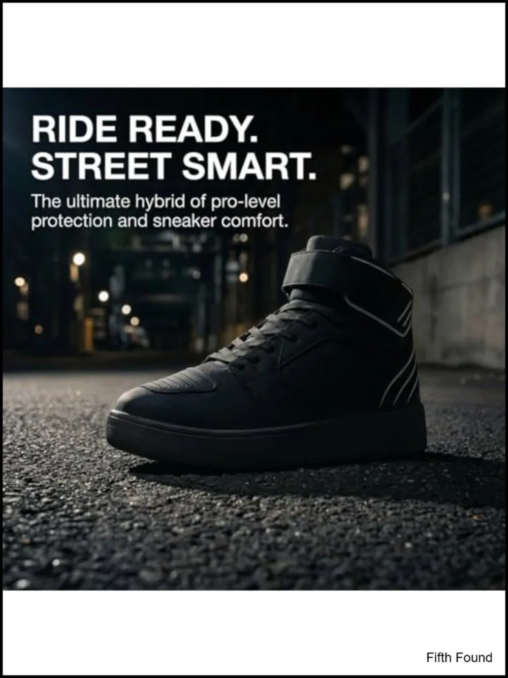 Motorcycle Boots for Men Riding Shoes Ankle Strap Moto Sneakers